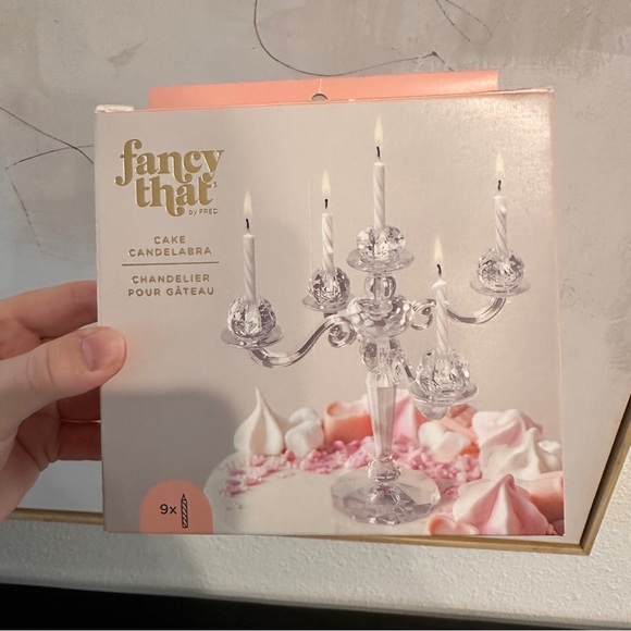 Celebrate in Style: Set of 2 Birthday Cake Toppers - Letter Board & Candelabra - Picture 4 of 5